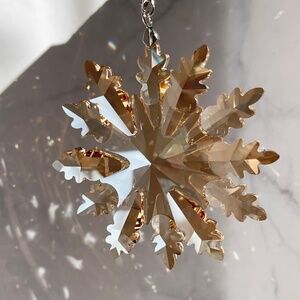 Crystal Snowflake Sun Catcher Christmas Tree Decor Czech Bohemia Crystal Gift